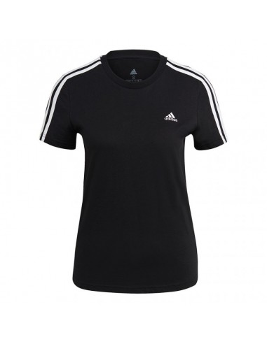 Adidas 3 Stripes Î“Ï…Î½Î±Î¹ÎºÎµÎ¯Î¿ Î‘Î¸Î»Î·Ï„Î¹ÎºÏŒ T-shirt ÎœÎ±ÏÏÎ¿ GL0784